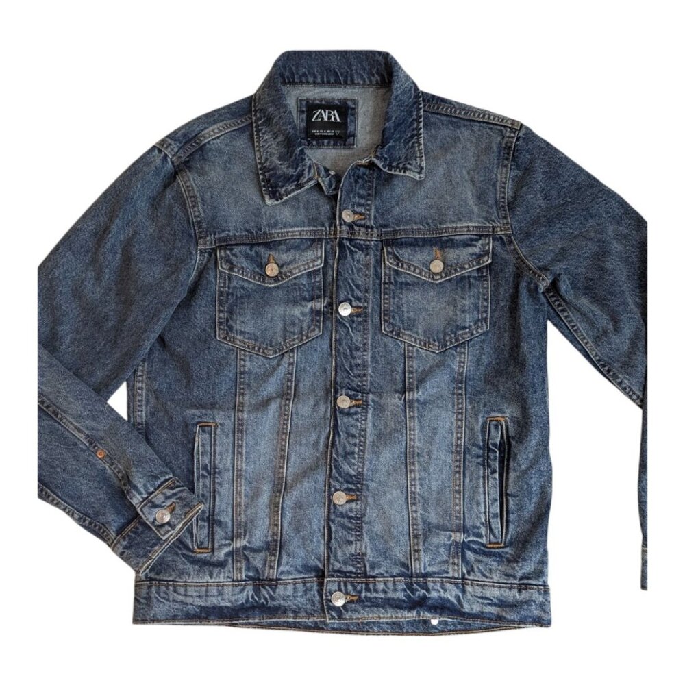 Zara Indigo Denim Jacket - Picture 2 of 3